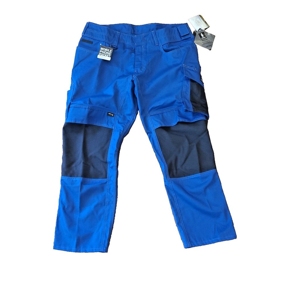 MASCOT MANNHEIM HEAVY DUTY CORDURA WORK Cargo Pant Trouser Men’s (Sz 40.5) Blue